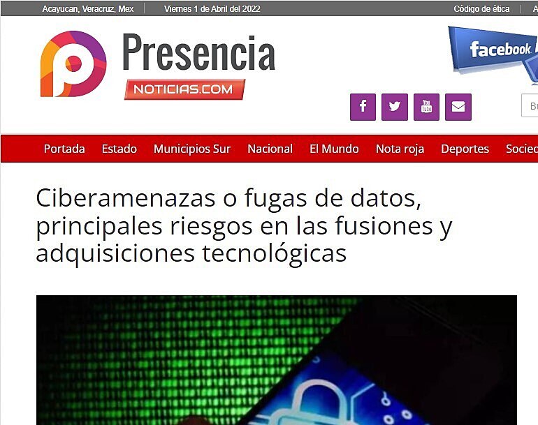 Ciberamenazas o fugas de datos, principales riesgos en las fusiones y adquisiciones tecnolgicas, segn expertos